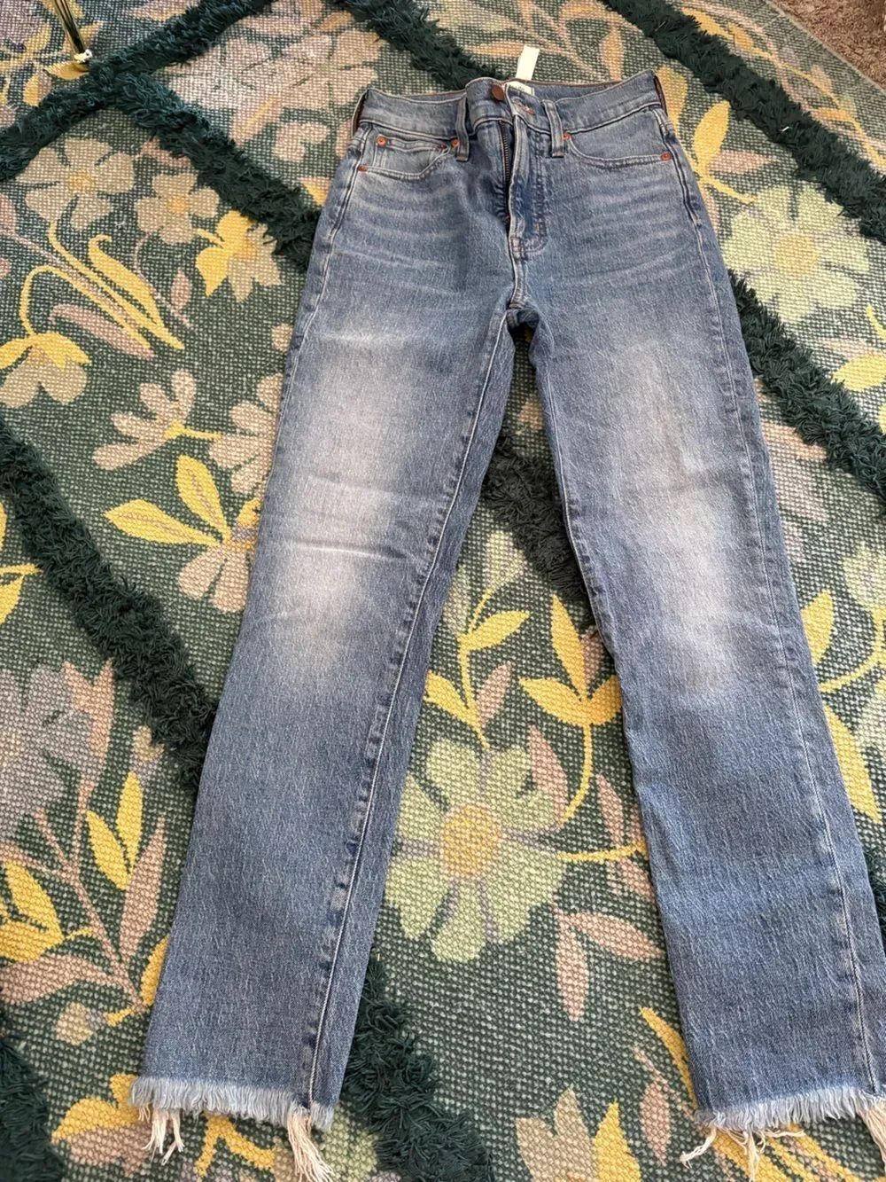 NWT Madewell The Perfect Vintage Jeans 24 Raw Hem